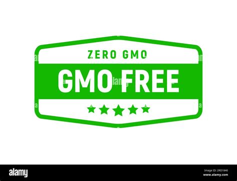 GMO Free Icon Logo Non Gmo Food Label Symbol Organic Green Stamp