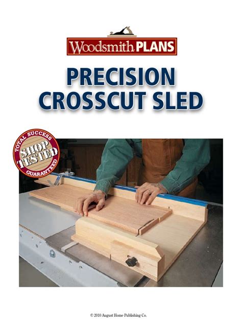 Woodsmith Precision Crosscut Sled Pdf Screw Equipment