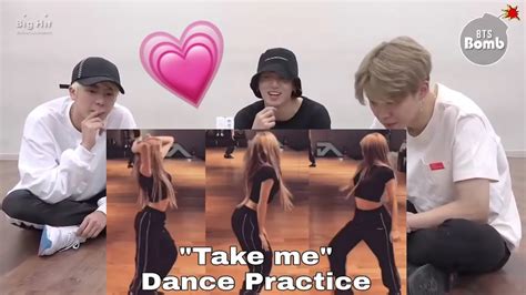 Bts Reaction To Lisa Dance Practice Youtube