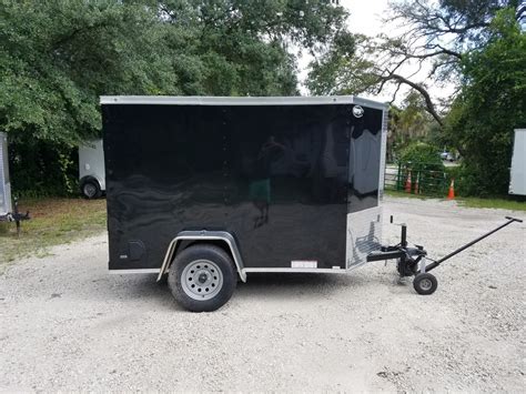 Diamond Cargo 5x8 Sa Trailer Black Ramp Extra Height Georgia Made Trailers