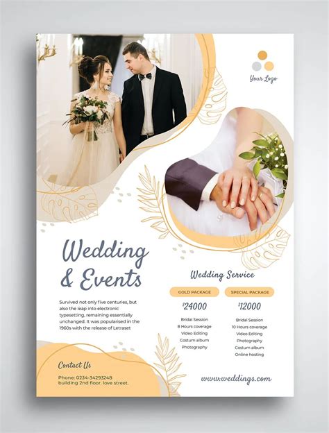 Wedding flyer design psd – Artofit