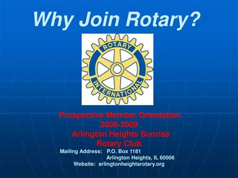 PPT - Why Join Rotary? PowerPoint Presentation, free download - ID:6927079 