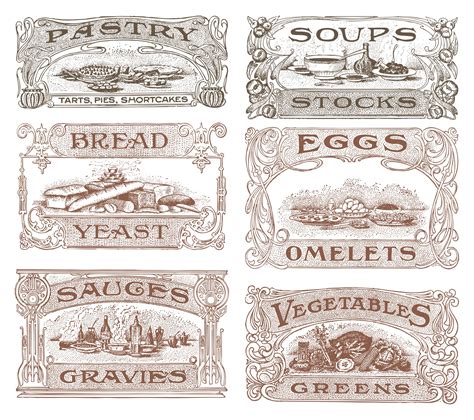 Free Vintage Printables Labels