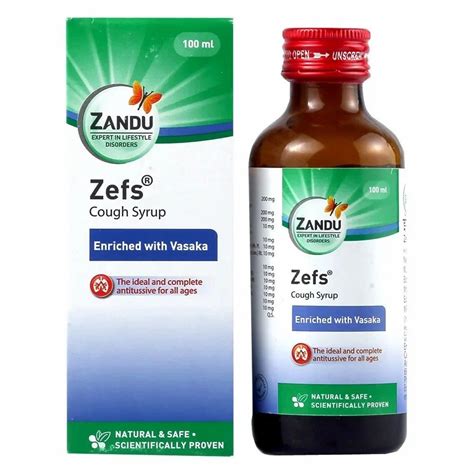 Zandu Zefs Cough Syrup 100 Ml At Rs 100 Bottle In Karjat ID