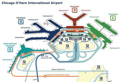 Chicago Airport Gate Map