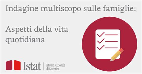 ISTAT Aspetti Della Vita Quotidiana Nuova Indagine Campionaria