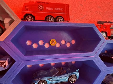 Modular Hot Wheels Honeycomb Organizer STL File For 3D PrintingCults