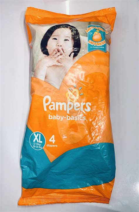 Pampers Baby Basics Extra Large 4 Diapers - Bohol Grocery