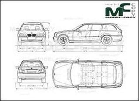 BMW 3 Series Cabrio E46 Blueprints Vector Drawing Bmw E36 Compact