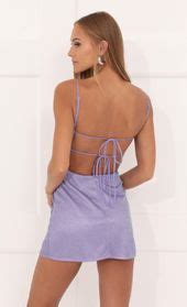 Norma Glitter Ruched Bodycon Dress In Purple Lucy In The Sky