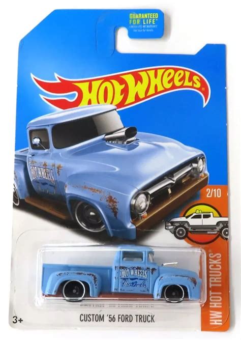 ミニカー CUSTOM FORD TRUCK ライトブルーシルバーブラウン Hot Wheels HW TRUCKS KMART限定 FBH おもちゃ