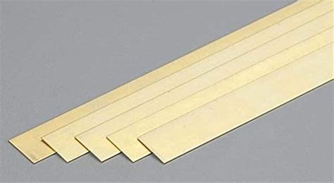 K And S Precision Metals 8246 246 Piattina In Ottone Brass Strip 064 X X 12 Mm 157 X 127