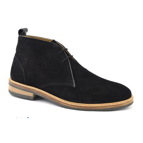 Shop Black Suede Desert Boot | Mens Gucinari Shoes