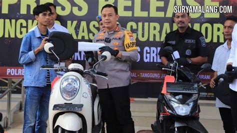 Senangnya 3 Korban Setelah Motor Mereka Ditemukan Polisi Gresik