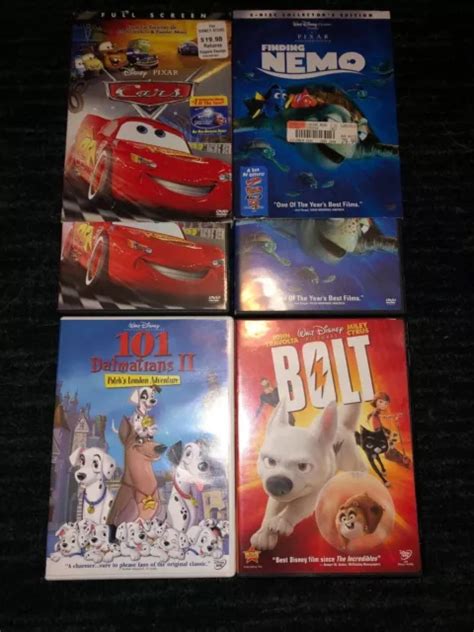 CARS FINDING NEMO 101 Dalmatians Ii Bolt Dvds Disney 4 Movies