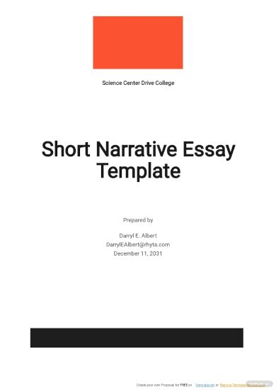 Short Story Template Pdf