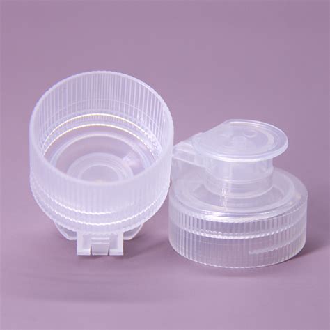 28 410 Clear Black Transparent Sports Flip Top Caps China Screw Cap