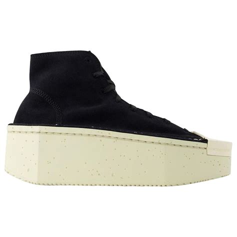 Y3 Renga Hi Sneakers Y 3 Leather Blackwhite Ref1008720 Joli