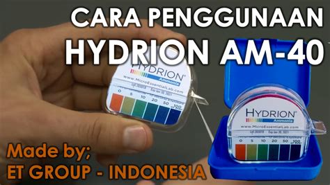 Cara Penggunaan Hydrion Am Panduan Pengujian Amonia Dg Ammonia