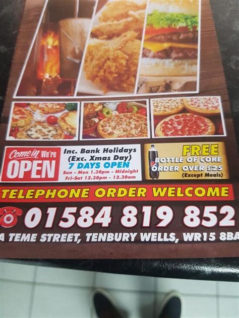 Menu At Efes Kebab Restaurant Tenbury Wells