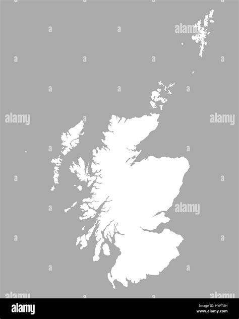 Map Of Scotland Stock Photo Alamy