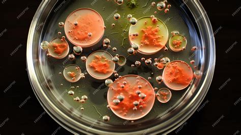 Premium Photo | Bacteria in a petri dish