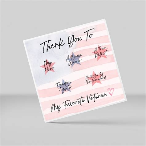 Thank You Veterans Card Digital Download, Veteran Day Card Print ...