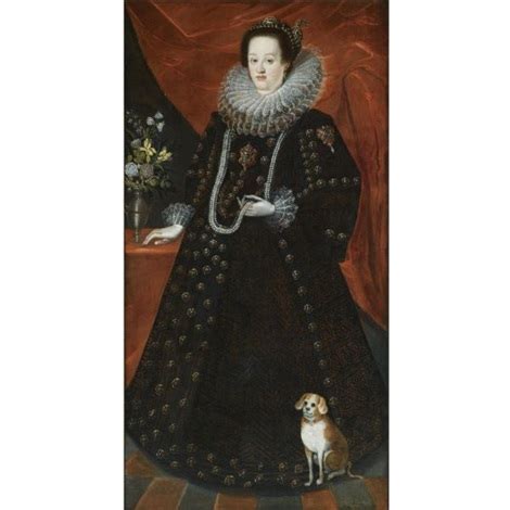 Portrait Of Eleonora Gonzaga Holy Roman Empress Wearing A Black