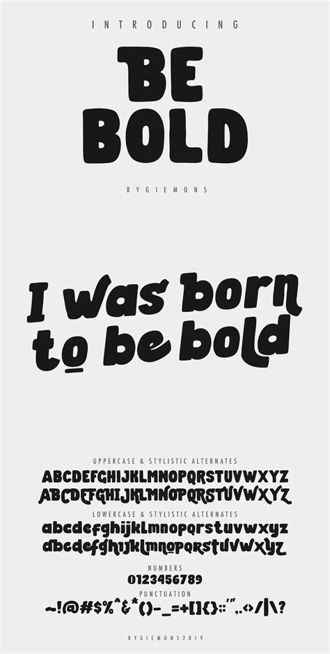 bold typeface
