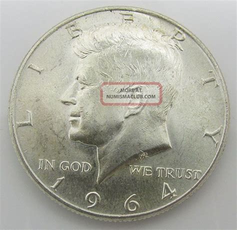 1964 Kennedy Silver Us Half Dollar