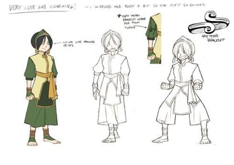 Avatar The Last Airbender Toph Model Sheet Character Sheet