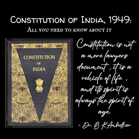 Constitution Of India 1949 All You Need To Know About It