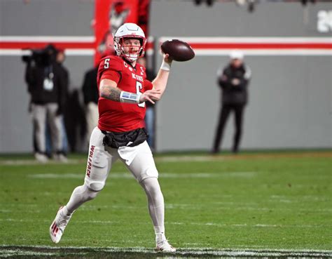 NC State Sixth-year Senior Quarterback Brennan Armstrong Was Written ...