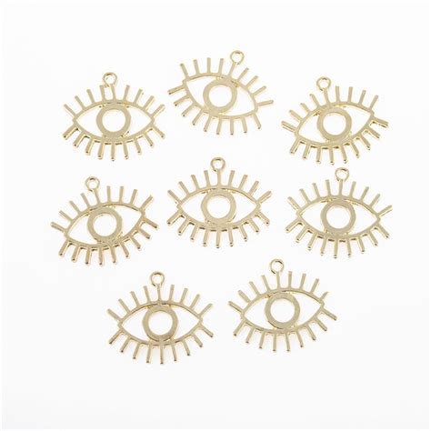 Breloques en alliage Style yeux égyptien 10 pièces lot pendentif