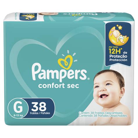 Fralda DescartÁvel Infantil Pampers Confort Sec G Pacote 38 Unidades