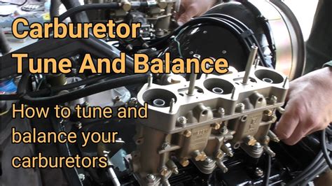 How To Tune Sync Weber Dcoe Carburetors