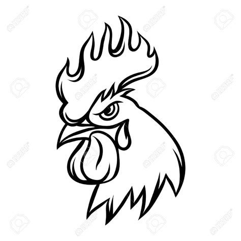 Rooster Head Drawing At Getdrawings Free Download