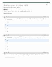 Hybrid Quiz VIM 3 Pdf X Quiz Submissions Hybrid Quiz VIM 3 Rami