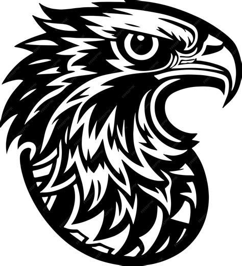 premium vector amazing  powerful hawk emblem art vector