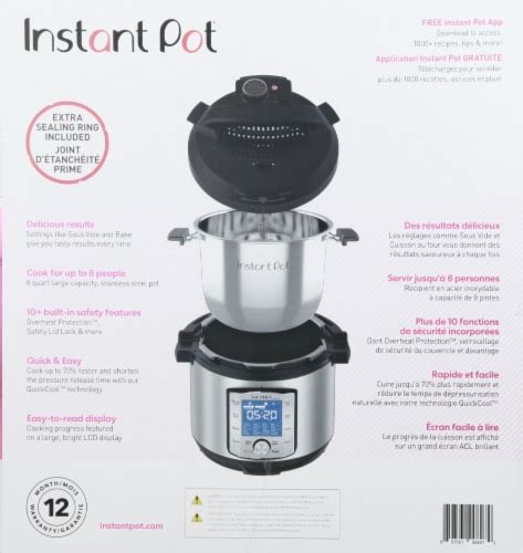 Instant Pot® Duo Evo Plus Pressure Cooker 8 Qt Pay Less Super Markets