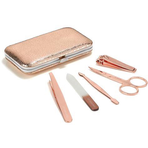 Ladies Manicure Set Rose Gold Nail Kit Lily England Uk