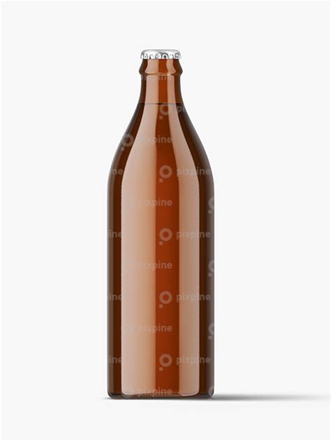 Free Clear Beverage Glass Bottle Mockup Pixpine