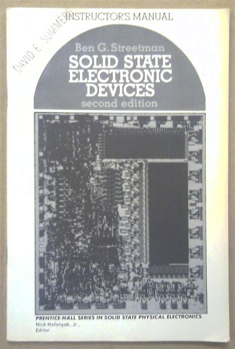 Solid State Electronic Devices Streetman Ben Et Al Sanjay Banerjee