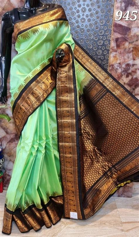 Handloom Gadwal Pure Silk Saree Gadwal Pure Silk With Kuttu Borders