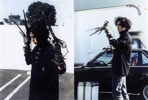 The First Steps In Creating An Icon Pictured Actor Johnny Depp Testing Out His New Hands For