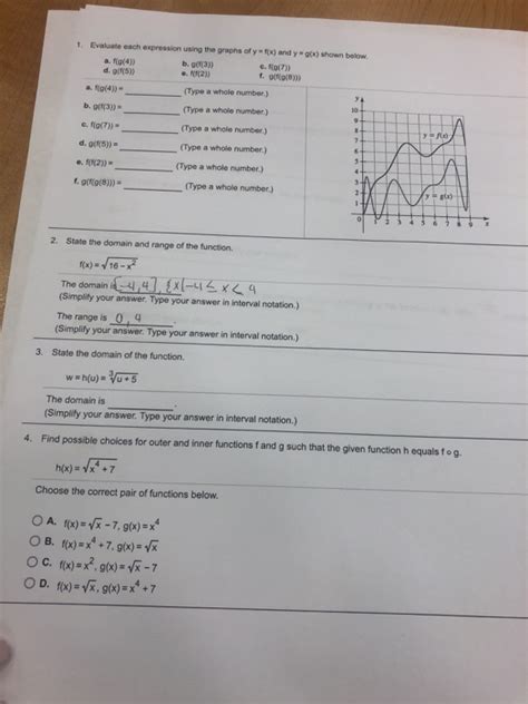 Evaluate Each Expression Using The Graphs Of Y Fx Chegg