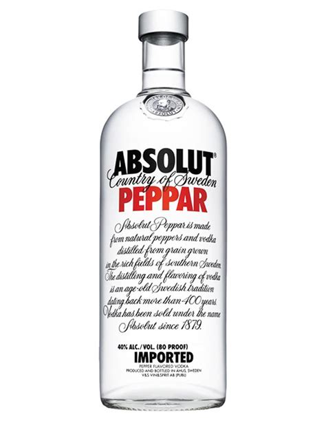 Absolut Peppar Vodka 1l