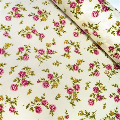 100 Cotton Poplin Fabric Rose Hubble Rosie Cosy Peonies Floral