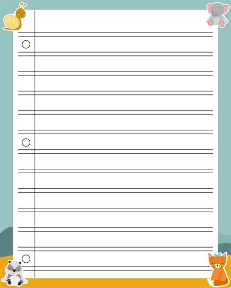 Handwriting Without Tears Preschool Paper Template 8