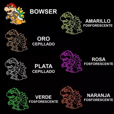 Sticker Calcomanía Etiqueta Bowser mario Bros Vinil en venta en Gustavo